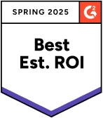 G2 Best Estimated ROI badge